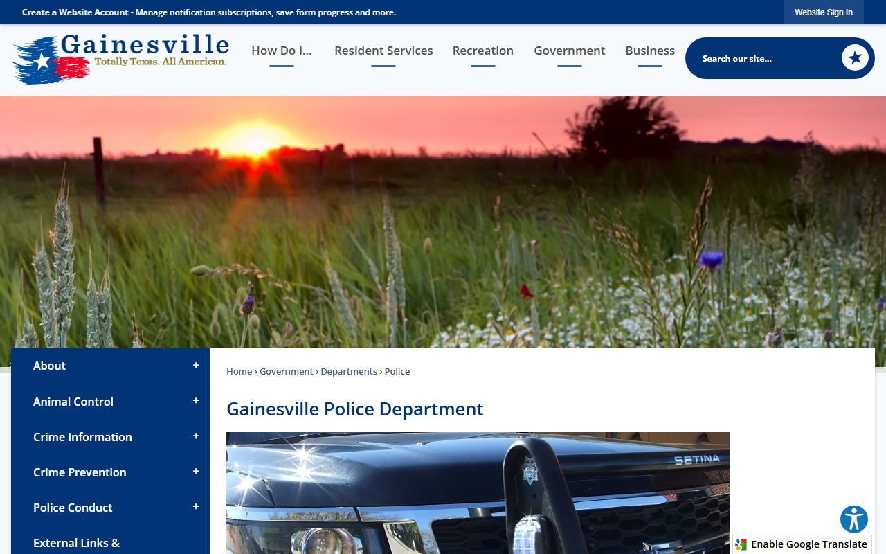Gaines County DUI DWI records official government records portal