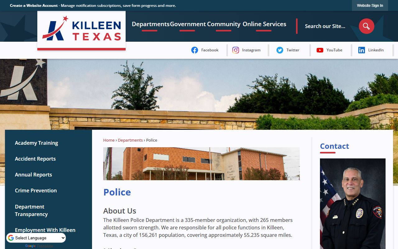 lee county DUI DWI records Killeen Police Department records